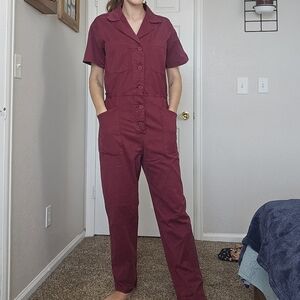 Pistola Burgundy Jumpsuit